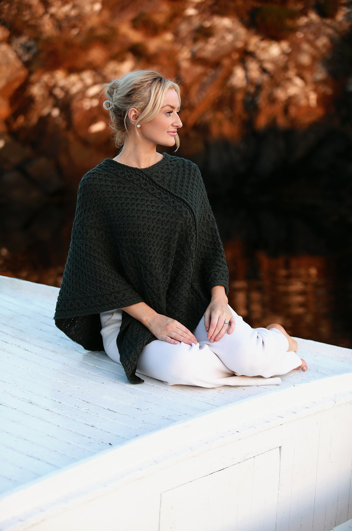 Donegal Merino Wool Poncho