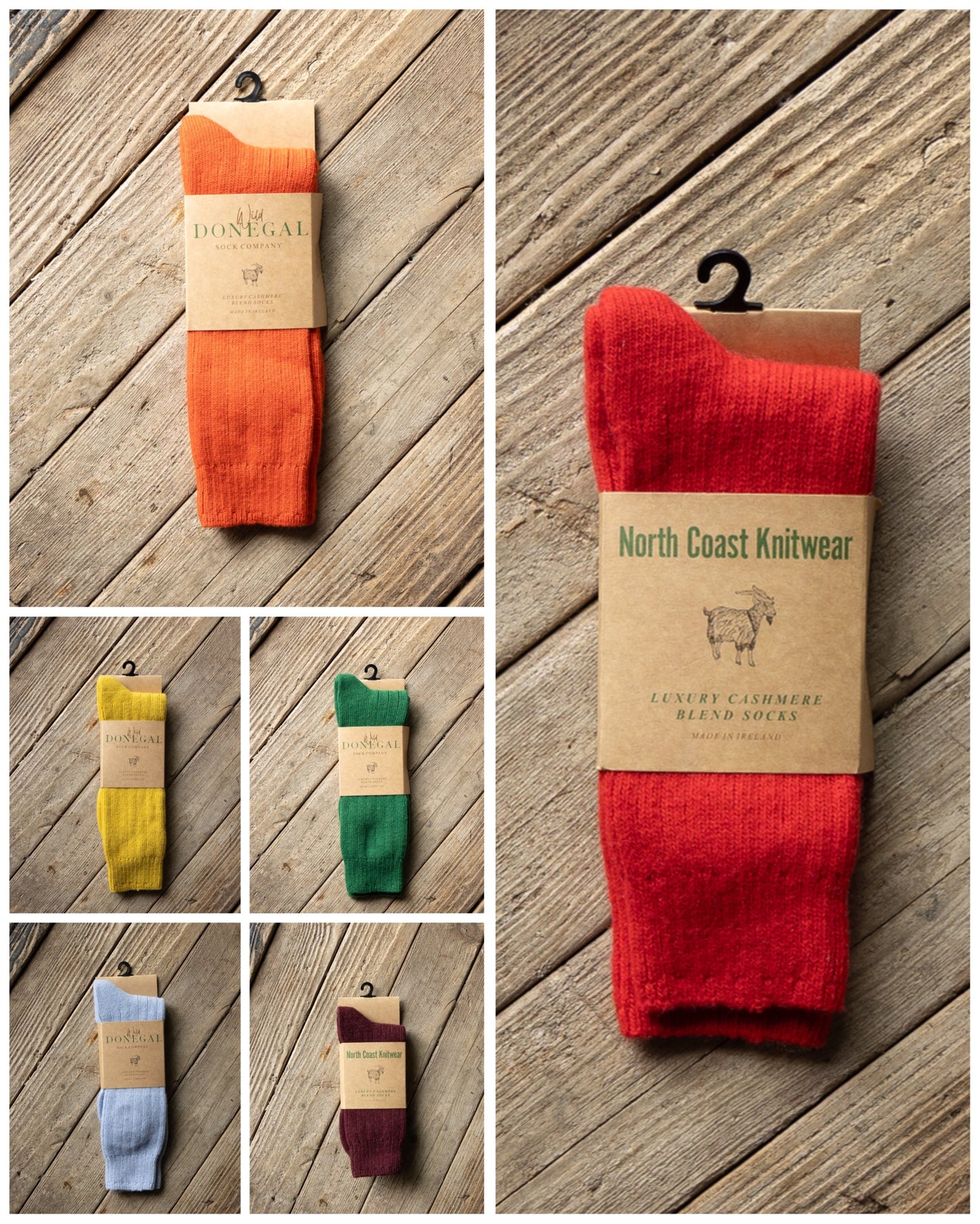 Wild Donegal/Northcoast Knitwear Cashmere Blend Socks