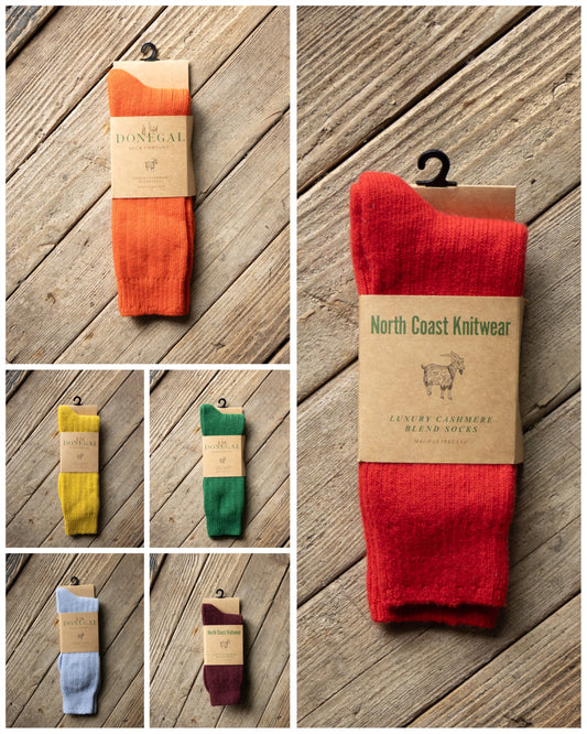Wild Donegal/Northcoast Knitwear Cashmere Blend Socks
