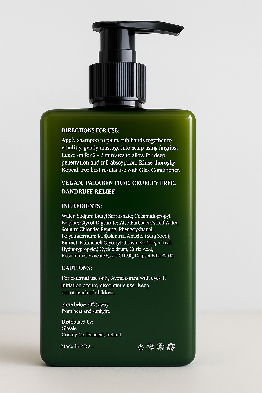 “Glas” Revitalising Shampoo – Honey Scented (300ml)