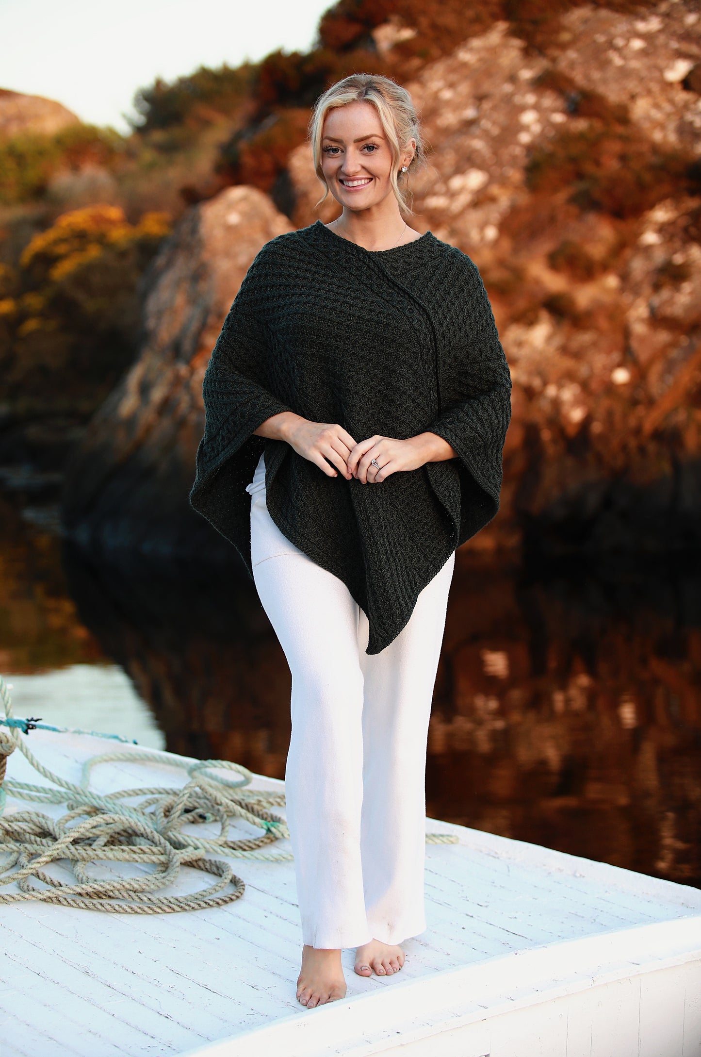 Donegal Merino Wool Poncho
