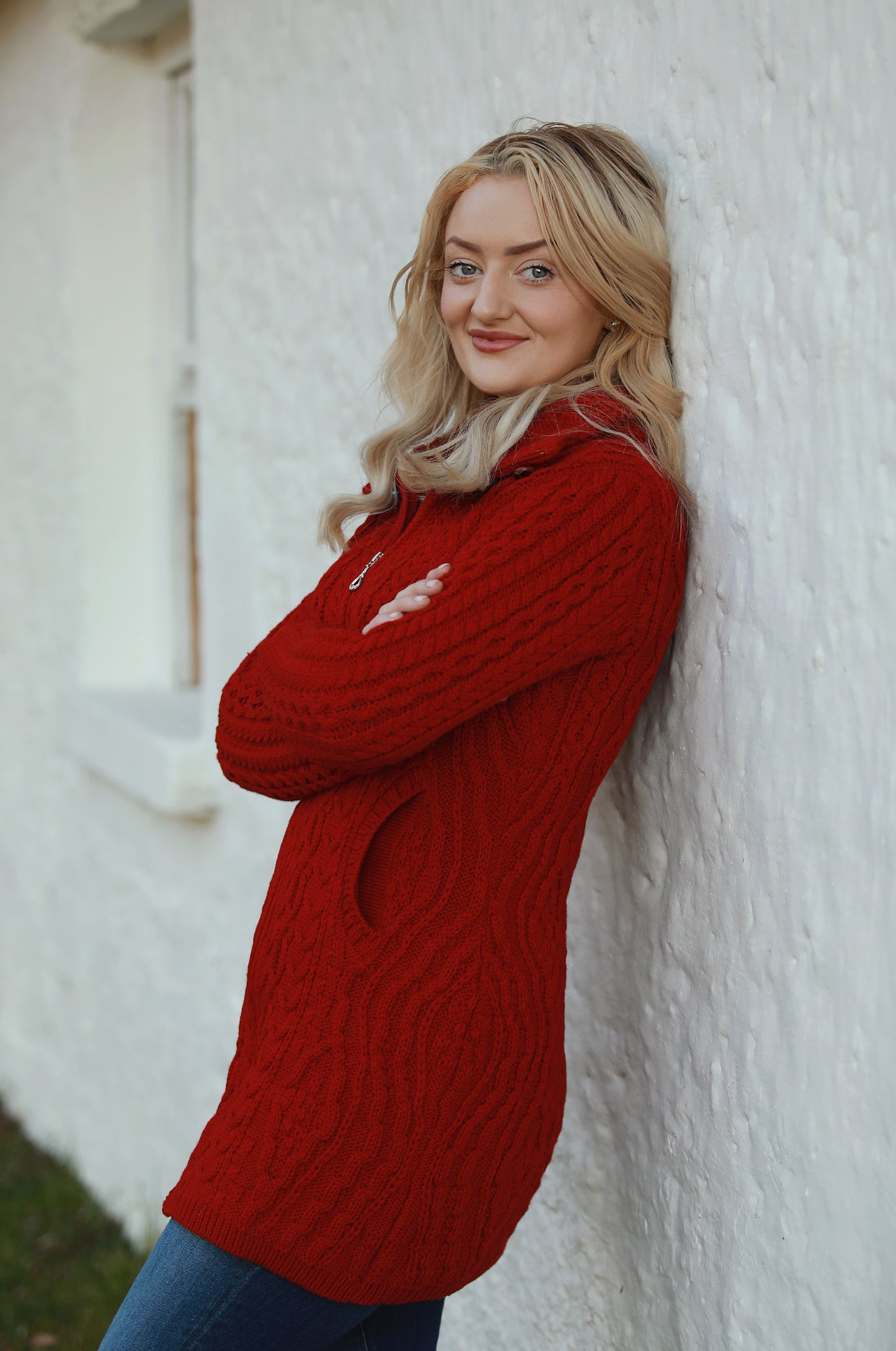 Aran Zip Coat
