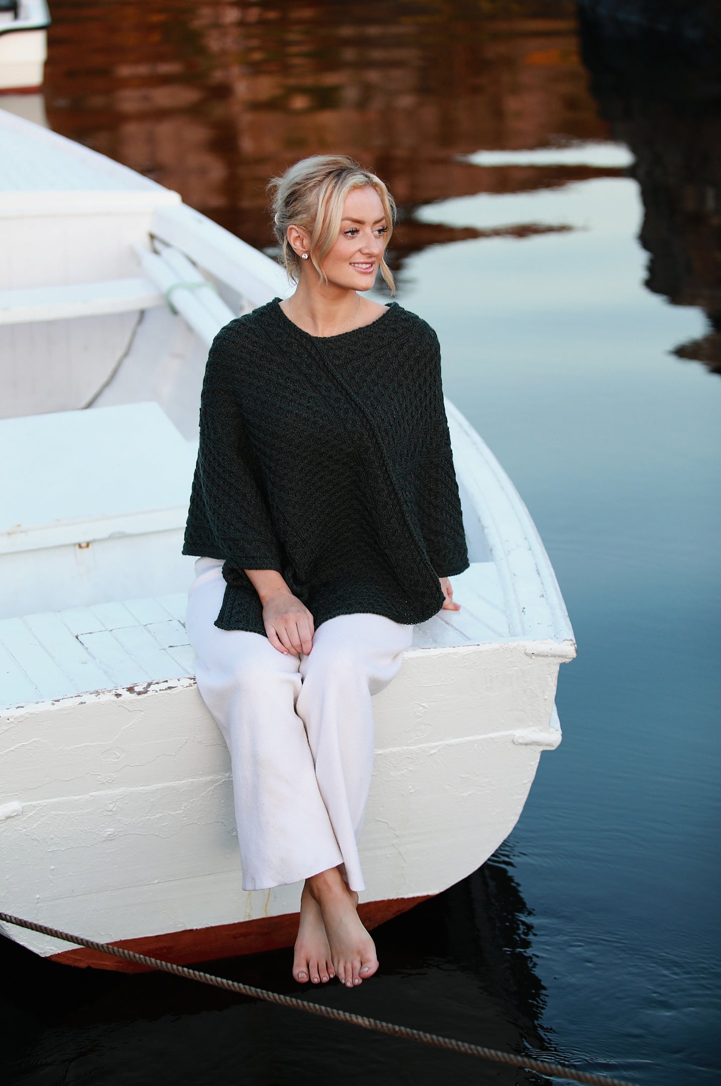 Donegal Merino Wool Poncho