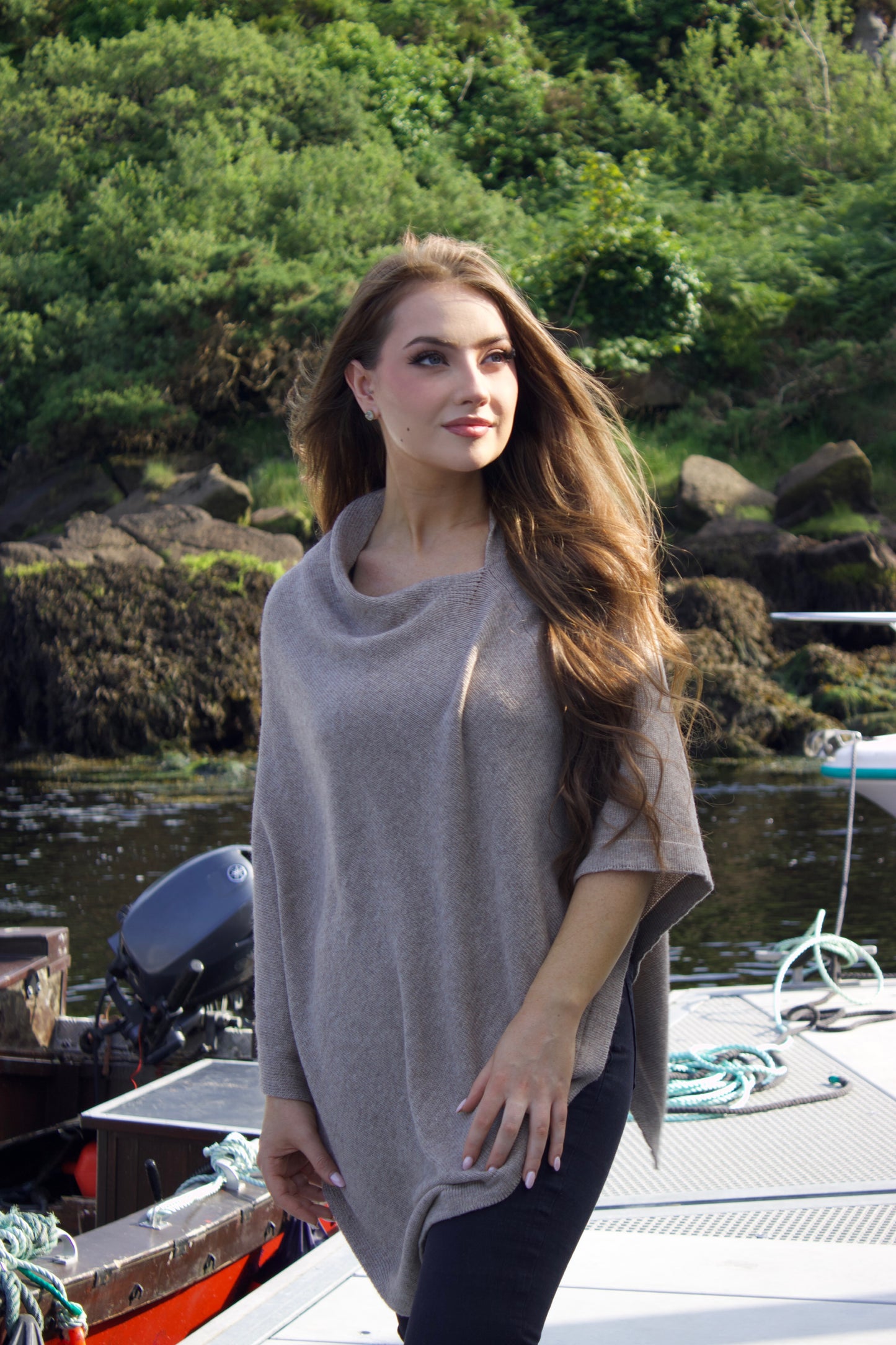 Biscotti Cashmere Wool Poncho