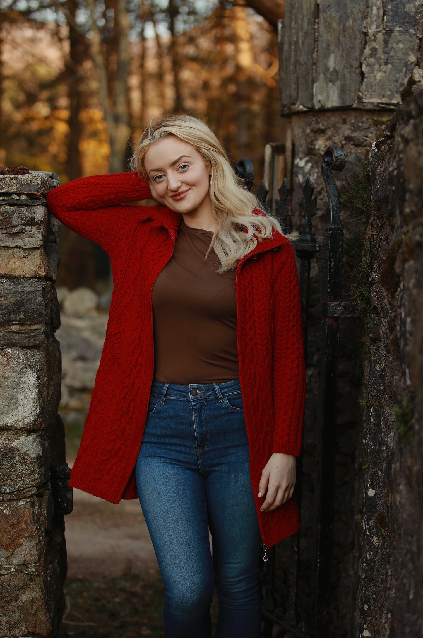 Aran Zip Coat