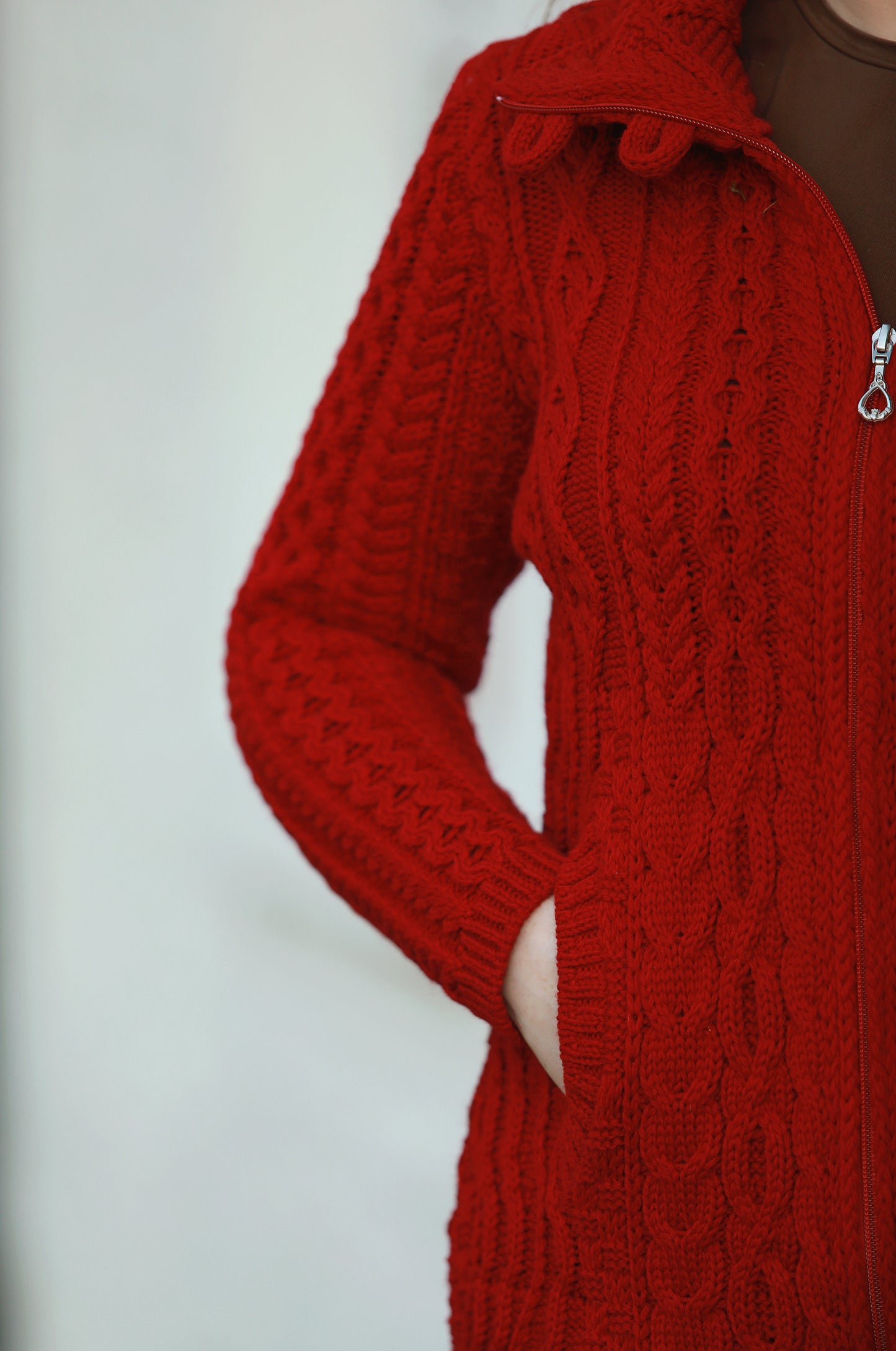 Aran Zip Coat