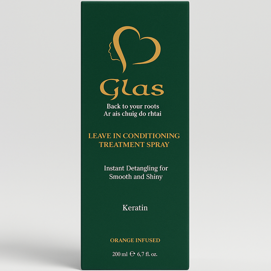 “Glas” Leave-In Conditioning Treatment Spray – Orange Infused (200ml)