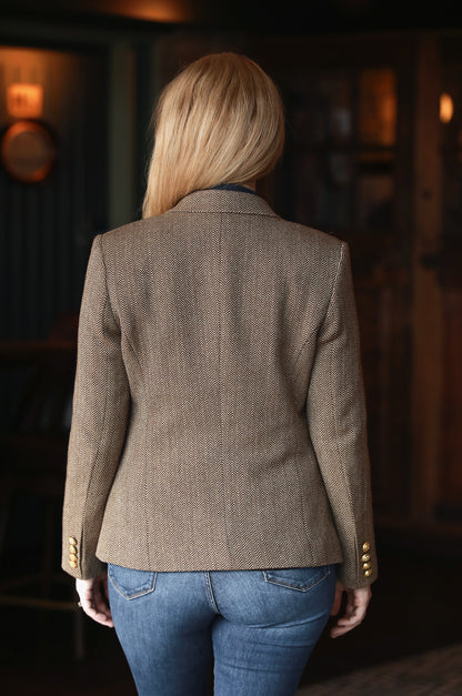 The Donegal Blazer – Biscotti Herringbone