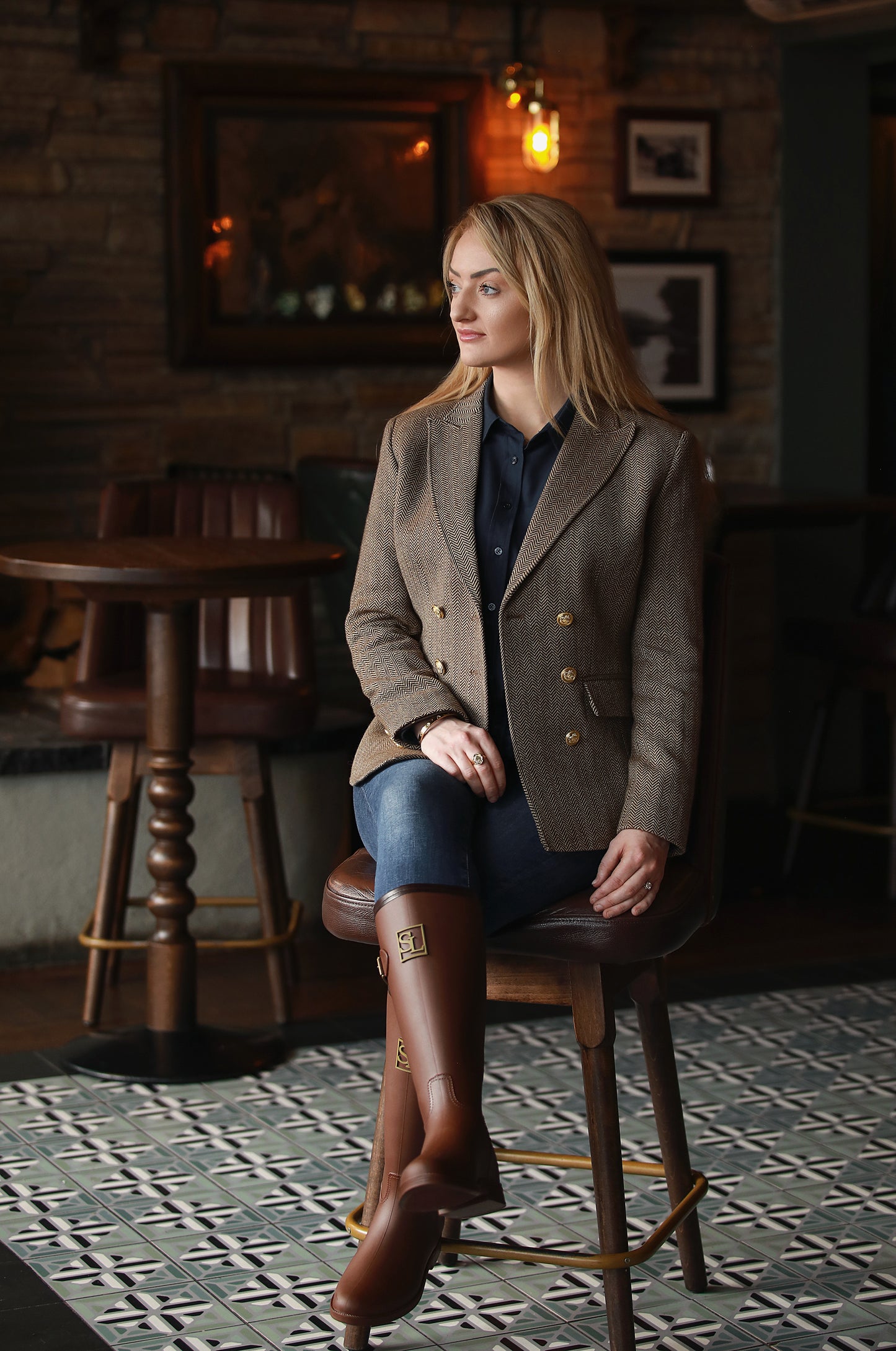 The Donegal Blazer – Biscotti Herringbone