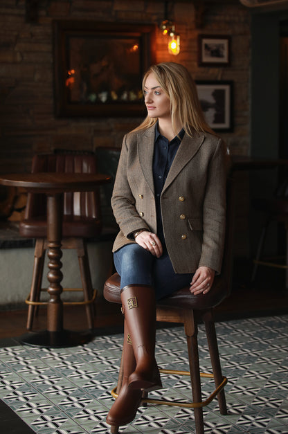 The Donegal Blazer – Biscotti Herringbone