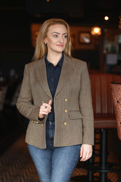 The Donegal Blazer – Biscotti Herringbone
