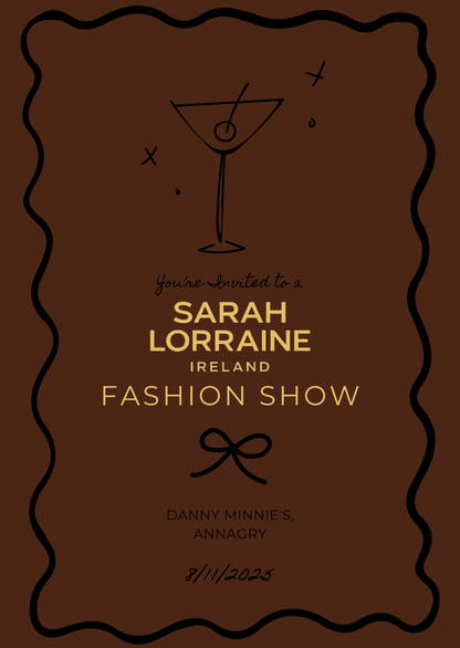Sarah Lorraine A/W 25 Fashion Show Ticket