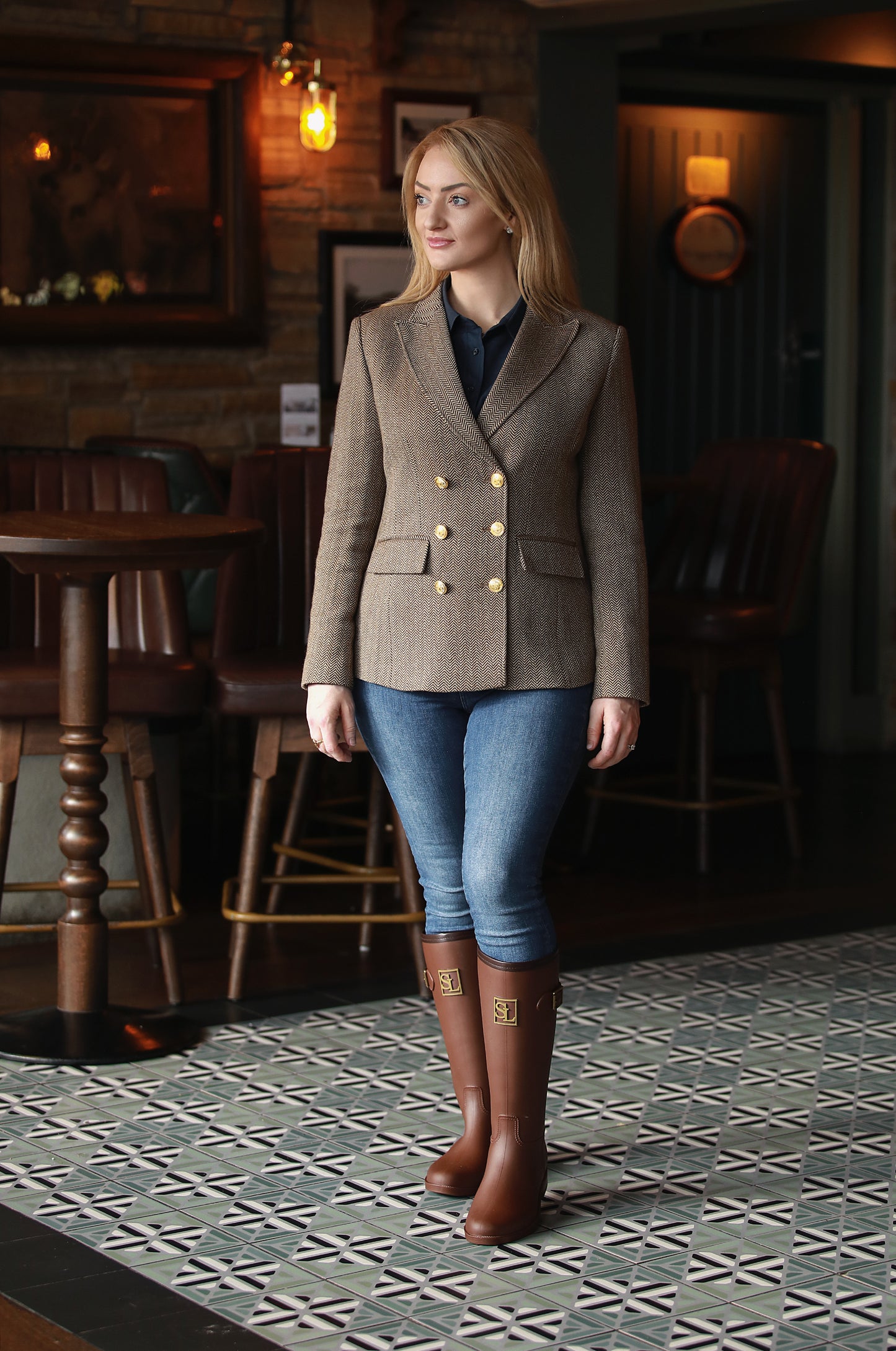 The Donegal Blazer – Biscotti Herringbone
