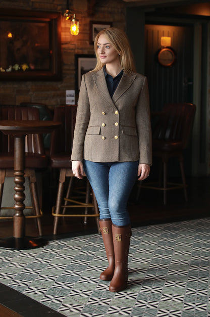 The Donegal Blazer – Biscotti Herringbone