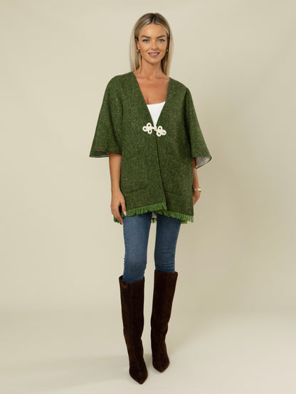 The Gaelach — Donegal Tweed Jacket | Moss Green