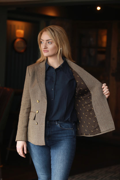The Donegal Blazer – Biscotti Herringbone