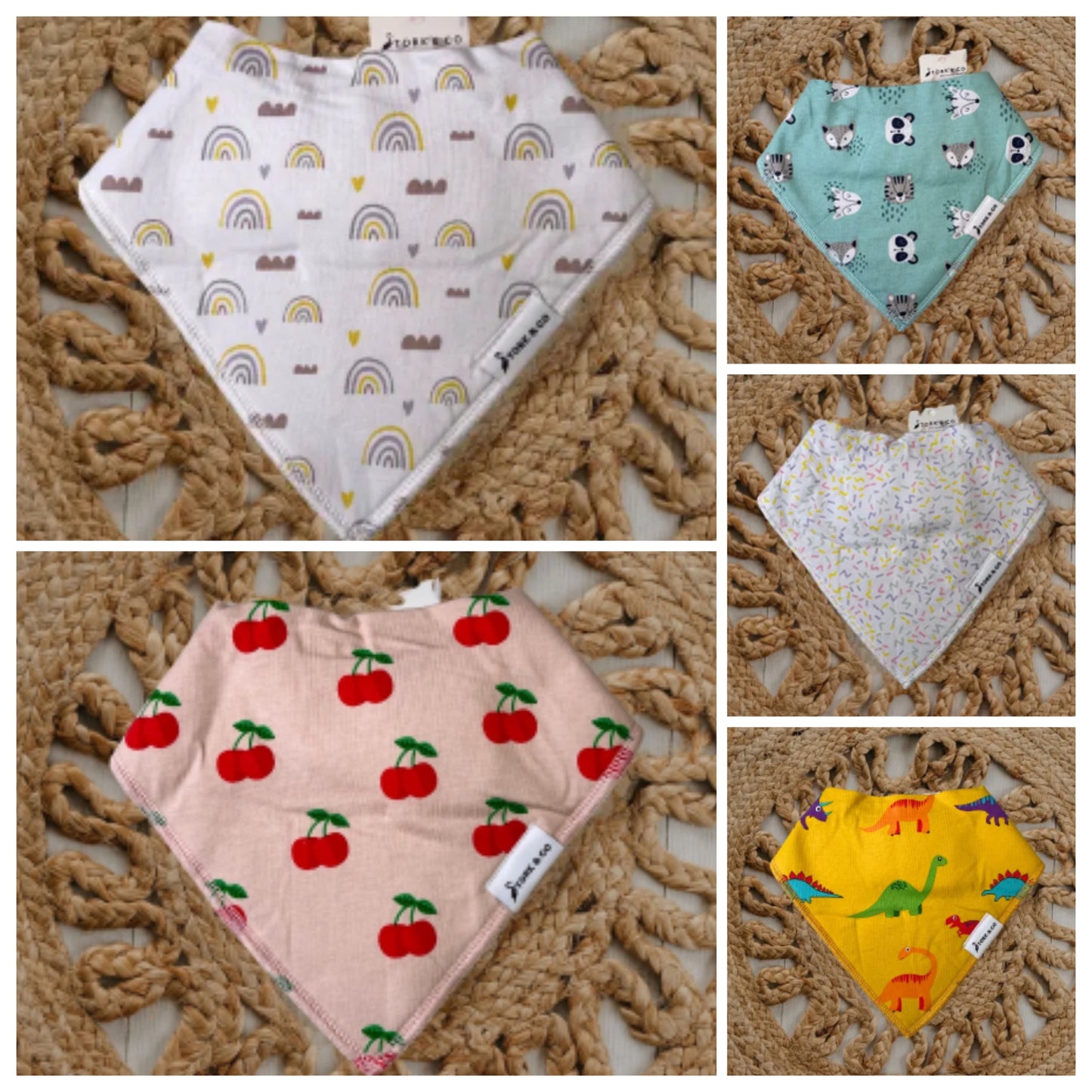 Baby Bandana Dribble Bibs