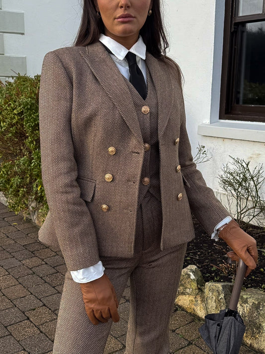 The Donegal Blazer – Biscotti Herringbone