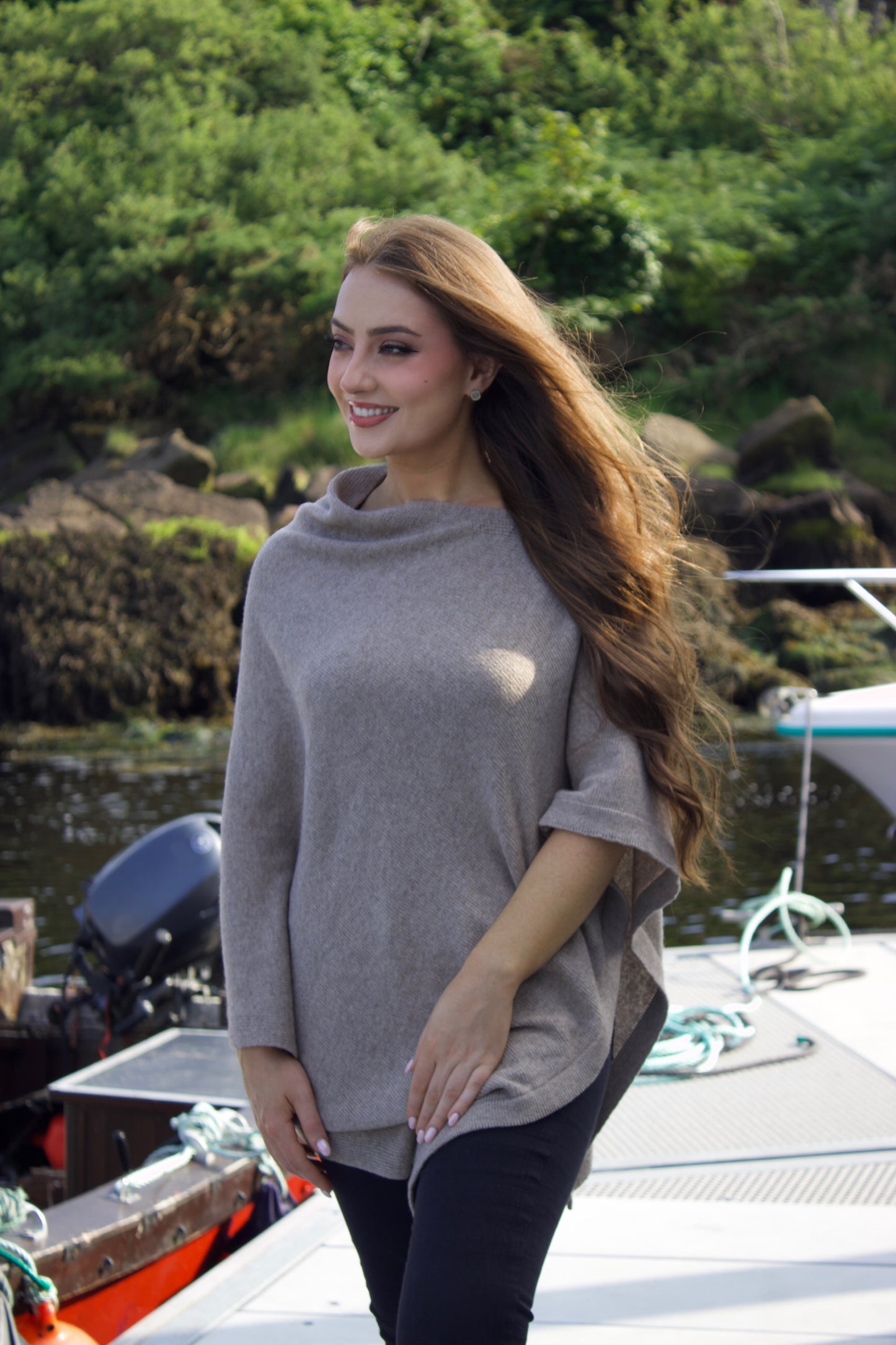 Biscotti Cashmere Wool Poncho
