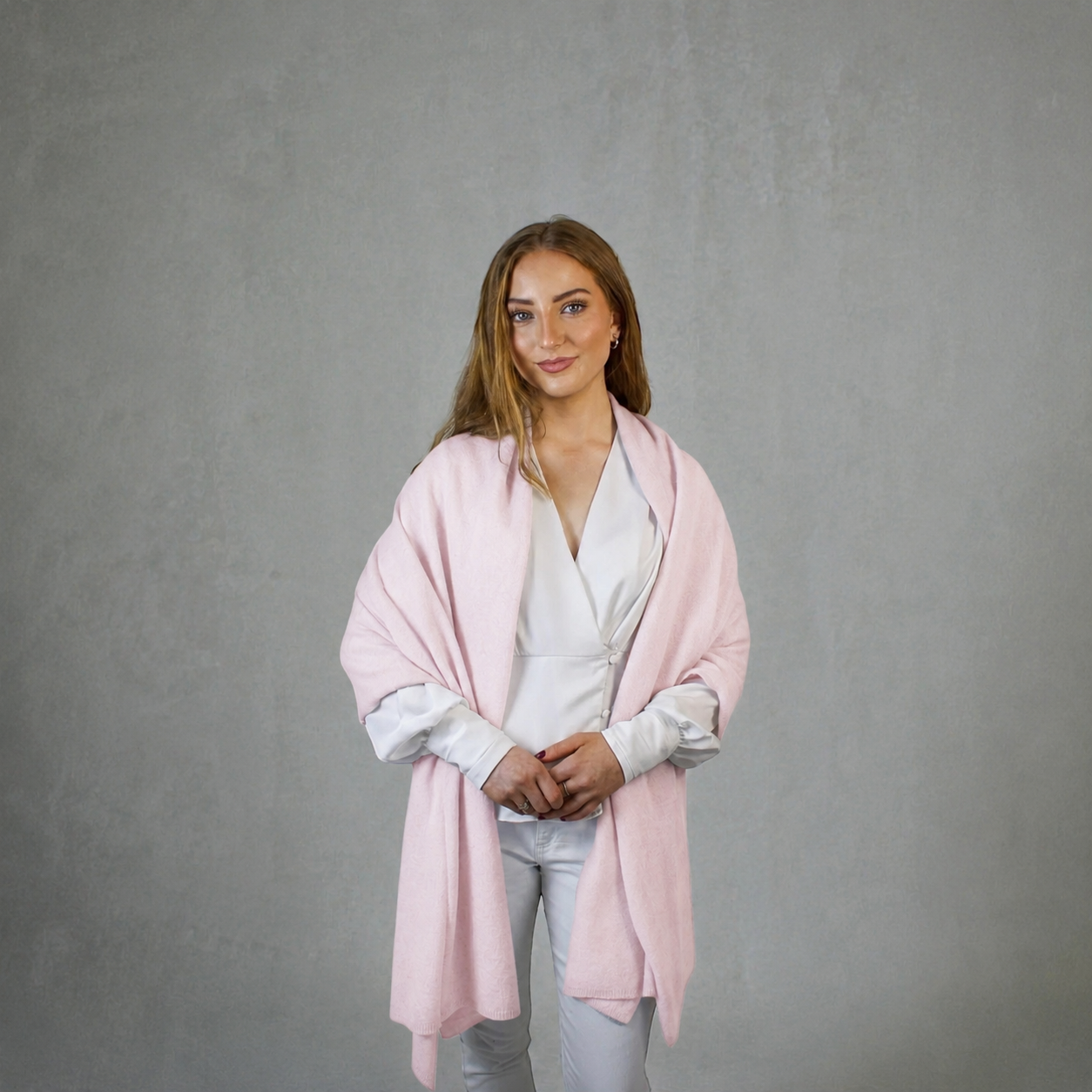 Pink Cashmere Wrap