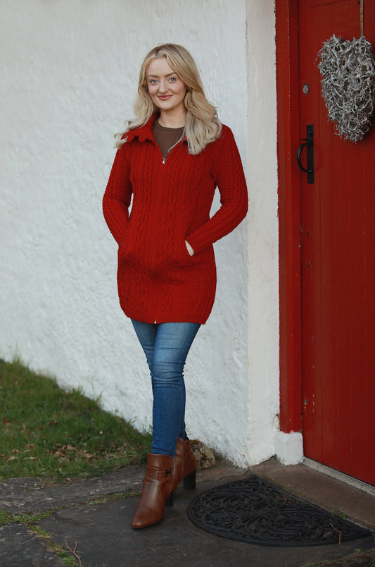 Aran Zip Coat