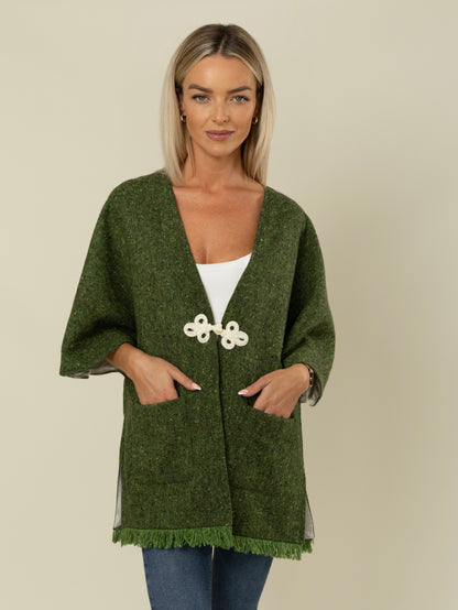 The Gaelach — Donegal Tweed Jacket | Moss Green