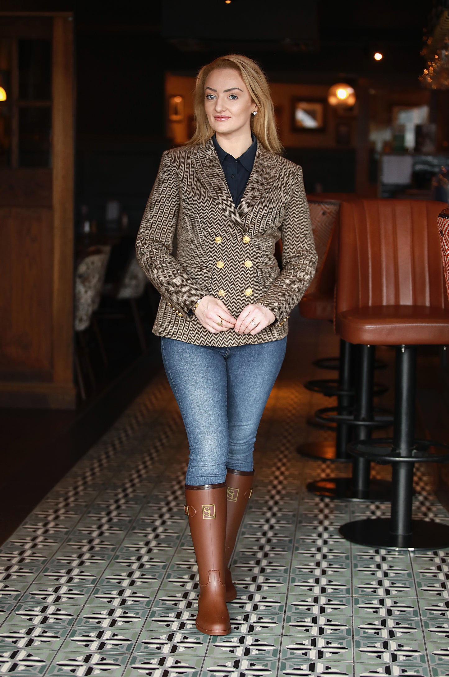 The Donegal Blazer – Biscotti Herringbone