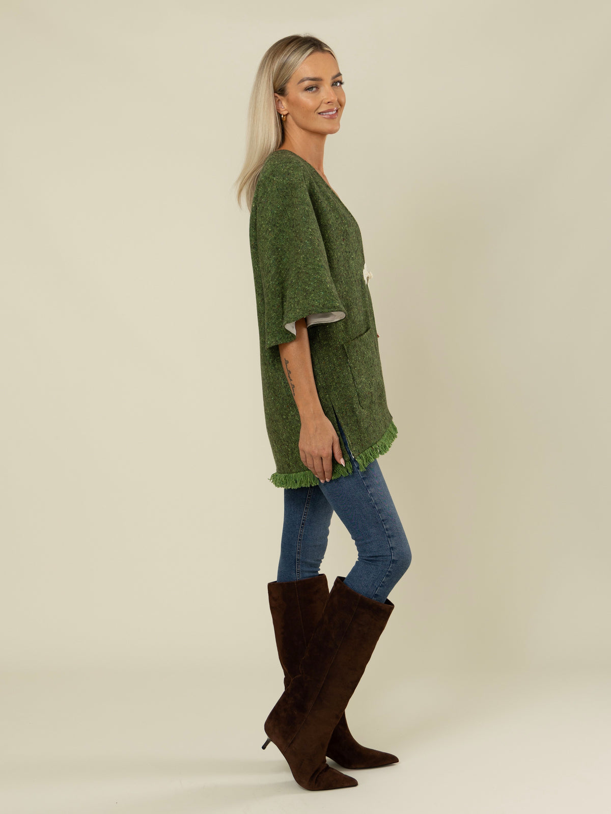 The Gaelach — Donegal Tweed Jacket | Moss Green
