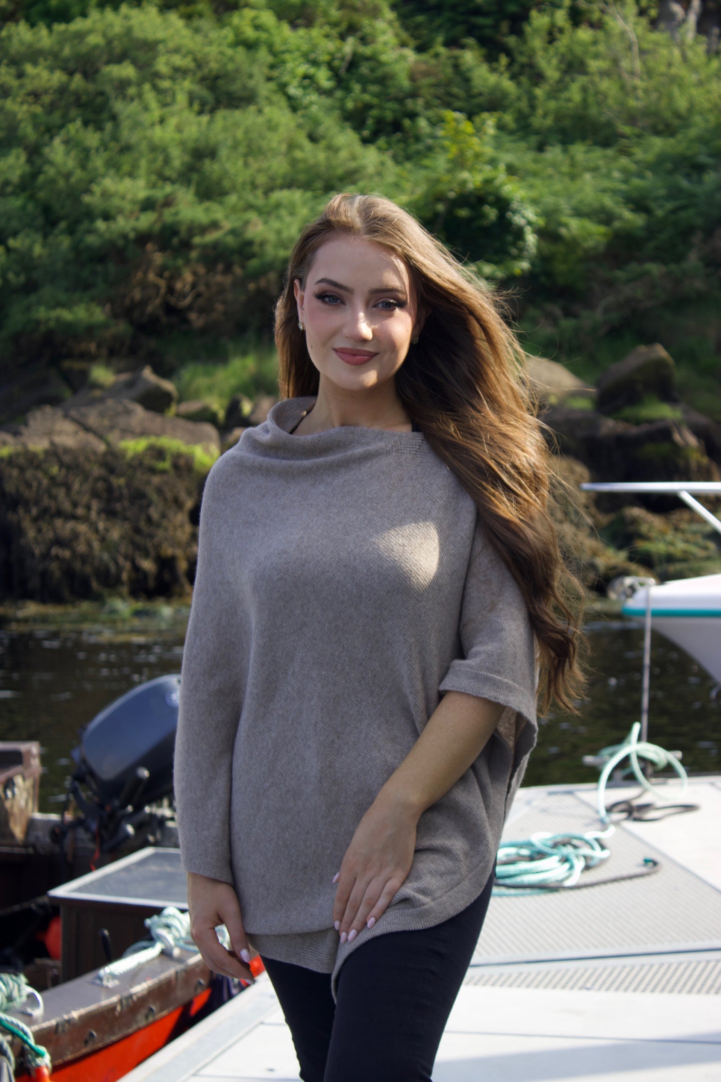 Biscotti Cashmere Wool Poncho