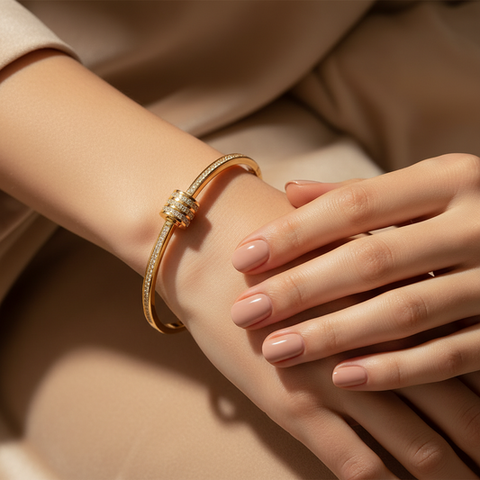 The Luxe Crystal Bangle