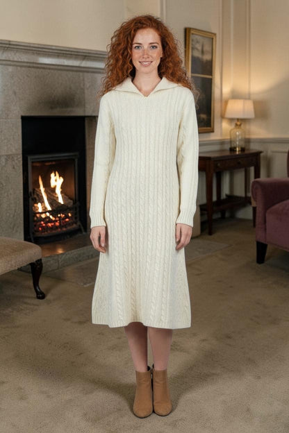 The Nollaig Cable Knit Dress